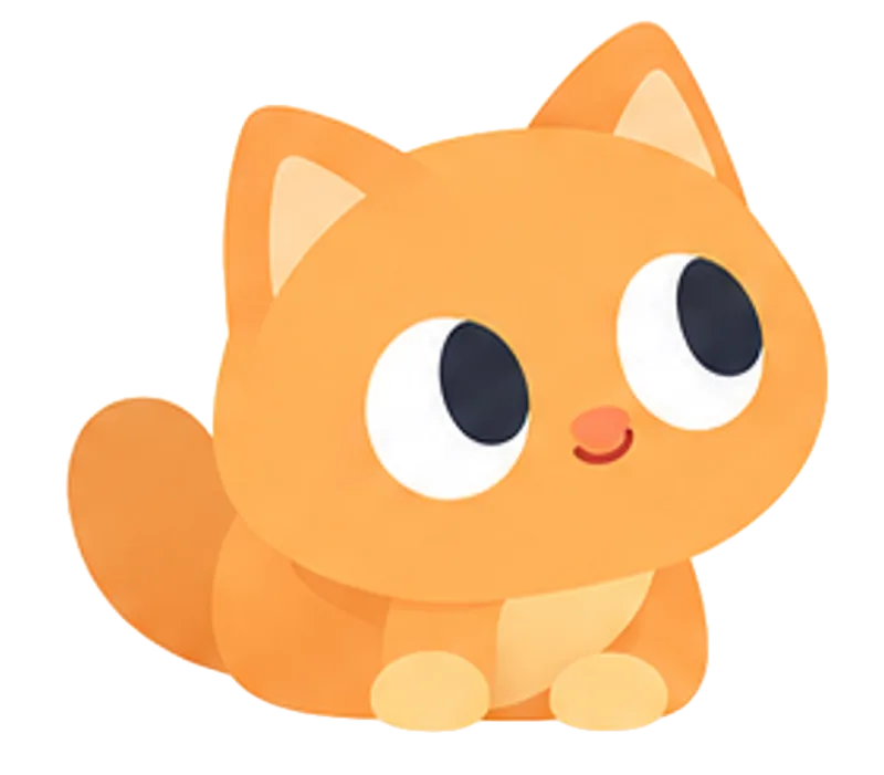 Tinyo, a small orange cat companion